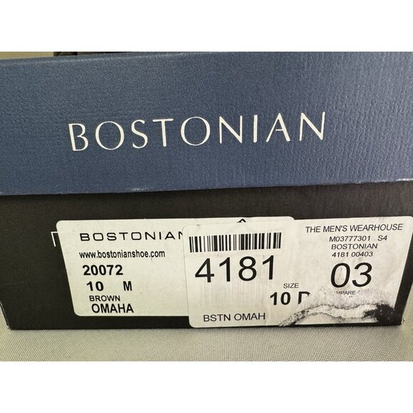 Bostonian Mens 10 M Oxford Dress Shoe Omaha Brown Business Office Heritage Boxed - Picture 10 of 14